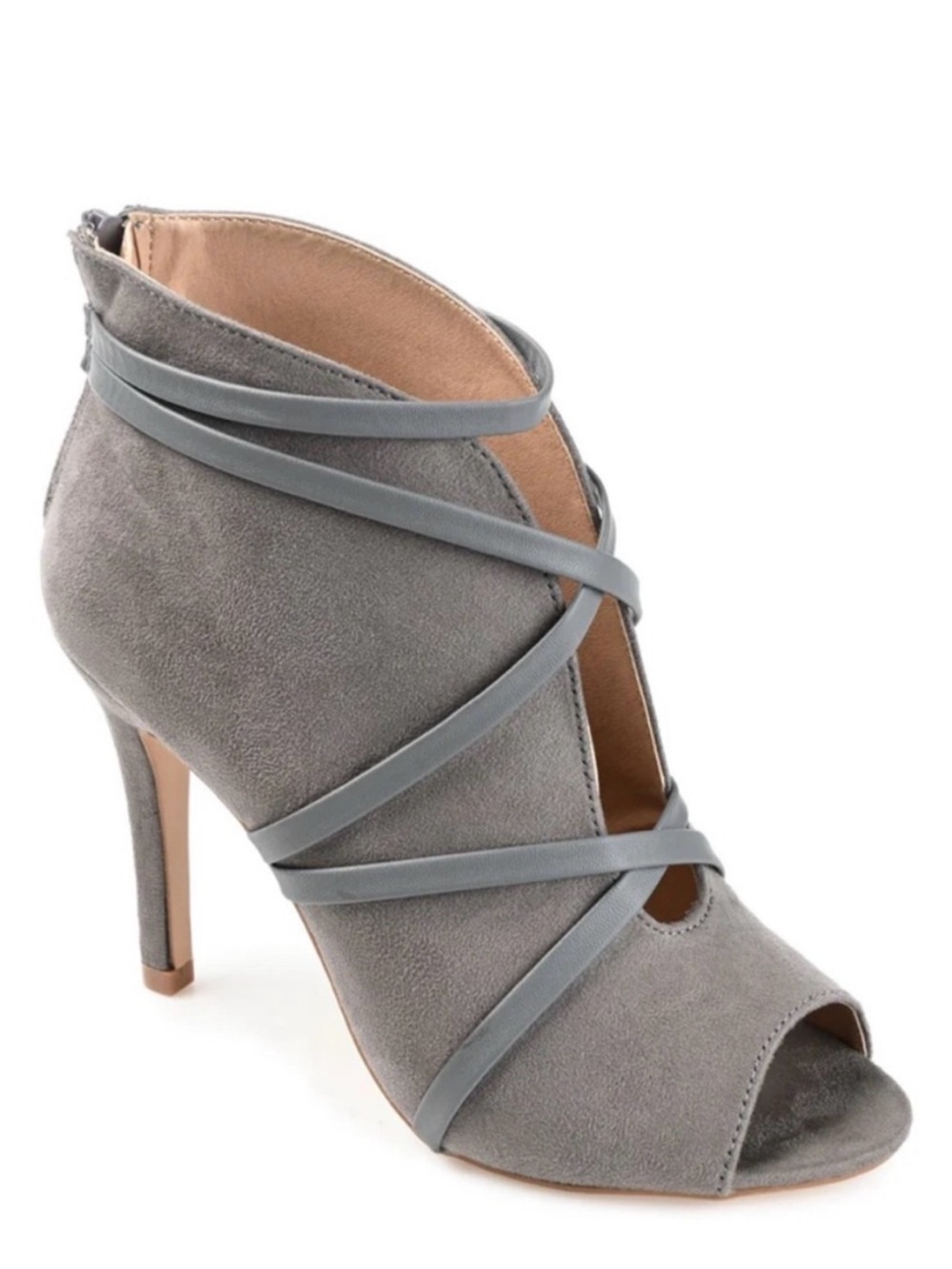 Samara Stiletto Heeled Botties in Faux Suede size 6.5 Wide NWT